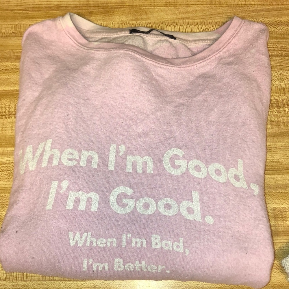 Wild fox crew neck jumper pink